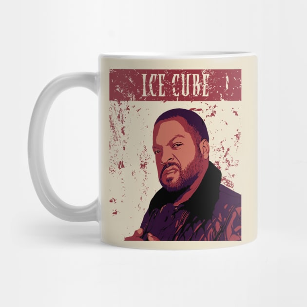 ice cube rapper | funny face | brown vintage by Degiab